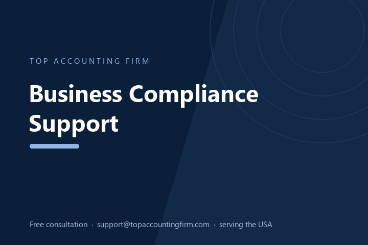 Business compliance support services by Top Accounting Firm